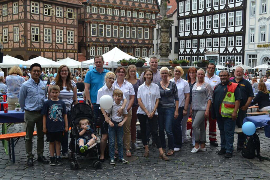 Ausgelassene Stimmung trotz Unwetter